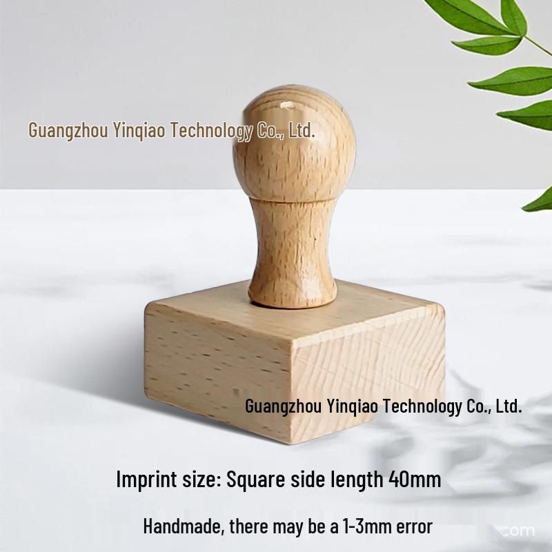 Custom DIY Wooden Rubber Stamp for Engraving and Journal Design