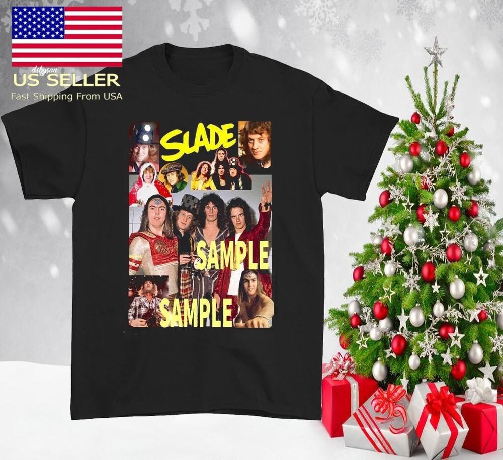 

VTG Slade band SAMPLE T-shirt short sleeve All sizes black E32.23 Unisex T-Shirt S
