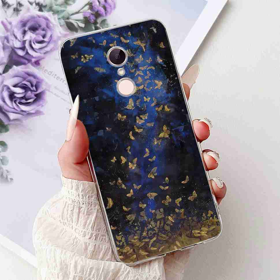 For Xiaomi Redmi 5 MDG1 5.7" Case Fashion Girl Flower Soft Silicone TPU Cover For Redmi5 REDMI 5 MDI1 Shockproof Phone Cases