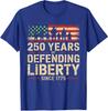 Patriotic 250th Anniversary USA Army Us Military Unisex T-Shirt