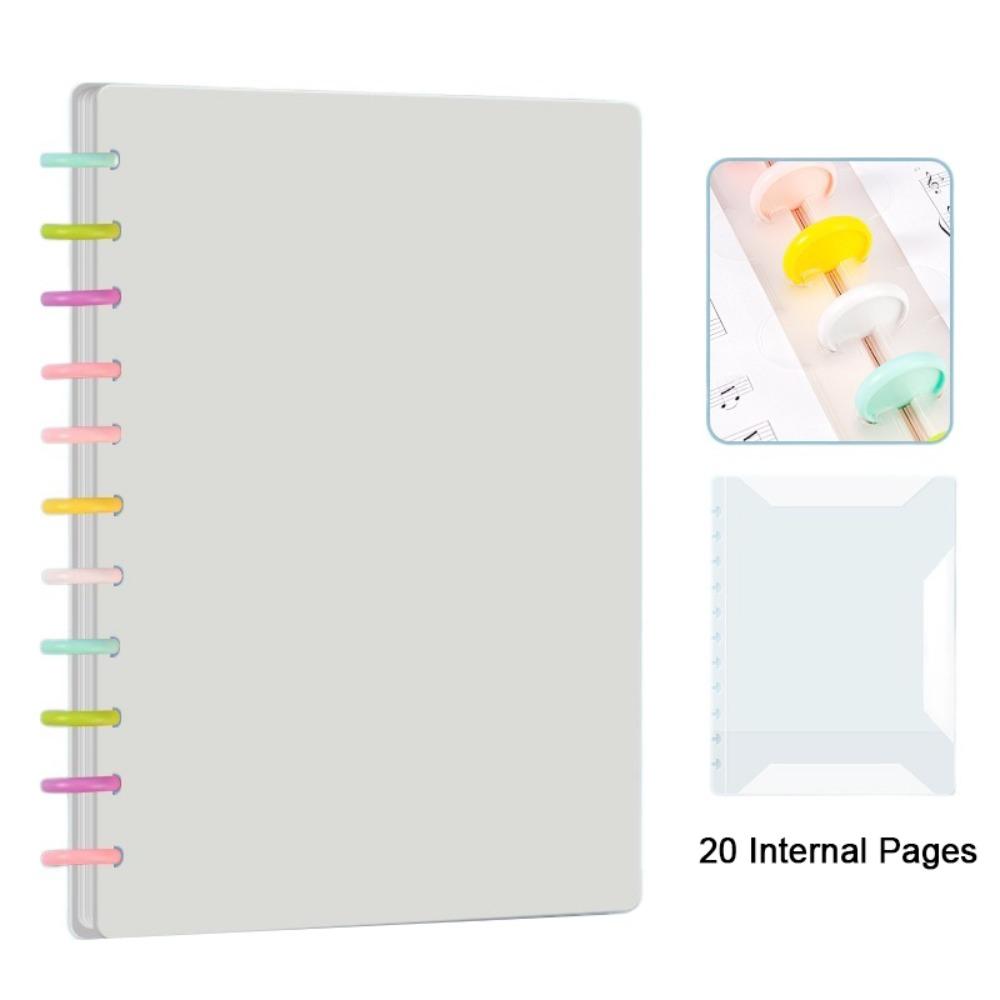 Plastic Music Score Folder A4 Transparent Music Clip Flexible Portable Document Storage Organizer Paper Sheets Protection