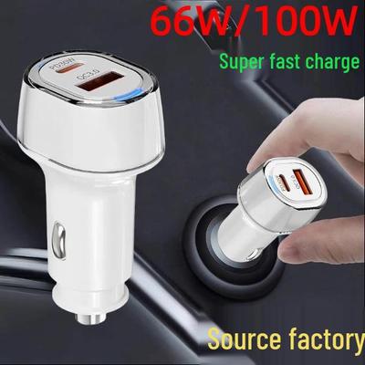 Universelles 65W Dual-Schnellladegerät für das Auto: PD30W Zigarettenanzünderadapter