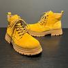 Botas para hombre 2026 otoño caña alta punta redonda estilo británico retro moderno versátil casual para el trabajo