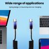 10A USB Type C Fast Charging Cable Spring Telescopic Car Charger Cord For iPhone 17 16 15 Pro Max Xiaomi Huawei USB C Cables