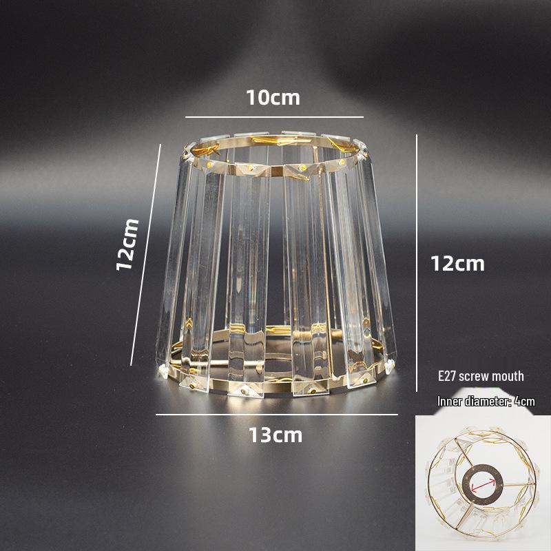 Abat-jour de remplacement pour lustre en cristal Evergrande - Ampoule LED Luminaire de table translucide de luxe Accessoire pour salon décoré