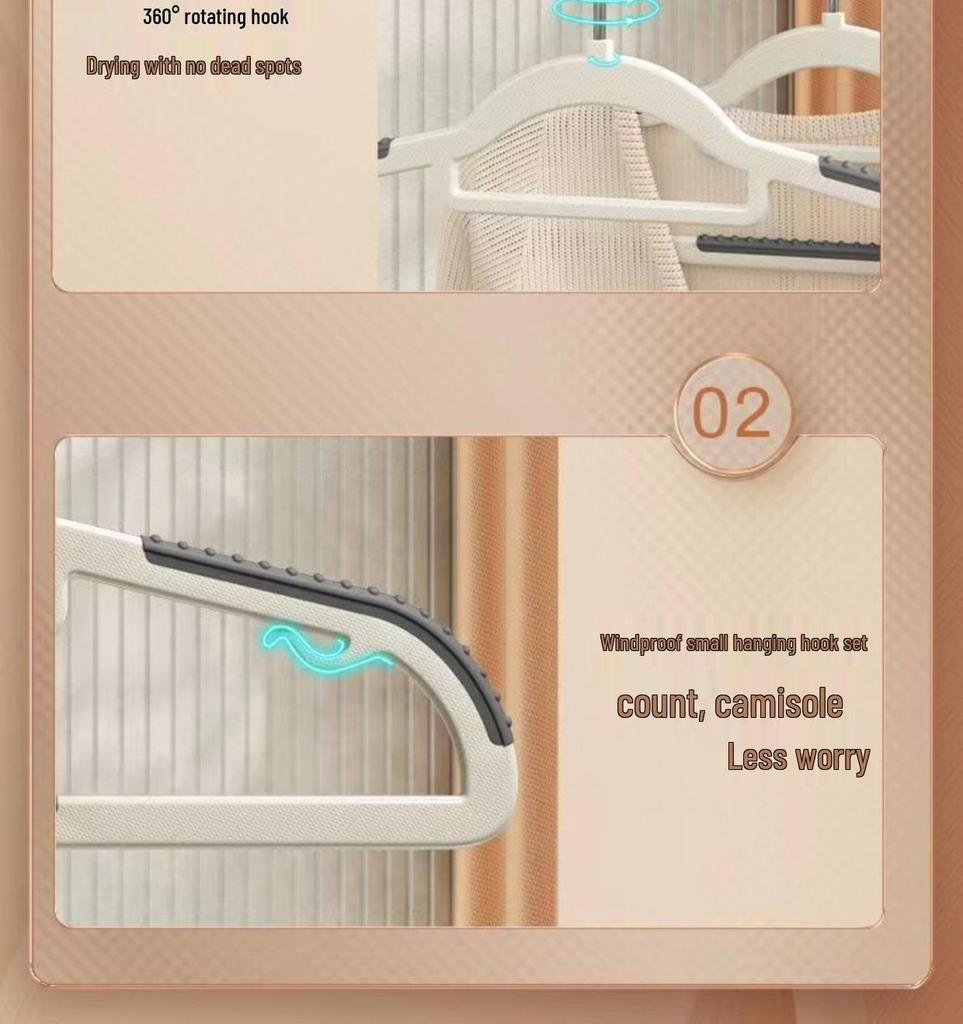 Seamless Non-Slip Clothes Hanger with Thickened Shoulders and No Bag Marks for Home Use