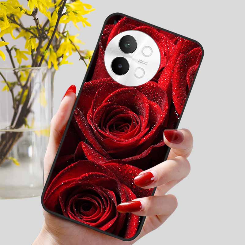 For Vivo V40 Lite 5G Case Fashion Soft Silicone Lovely Phone Cover for Vivo V 40 Lite V40Lite 5G Protect Back Cover TPU Coques