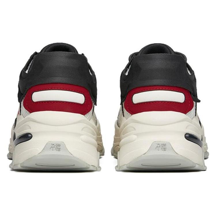New Anta Cushioning Anti Slip And Wear Resistant Low Top Sports Casual Shoes White Red 112148982-1