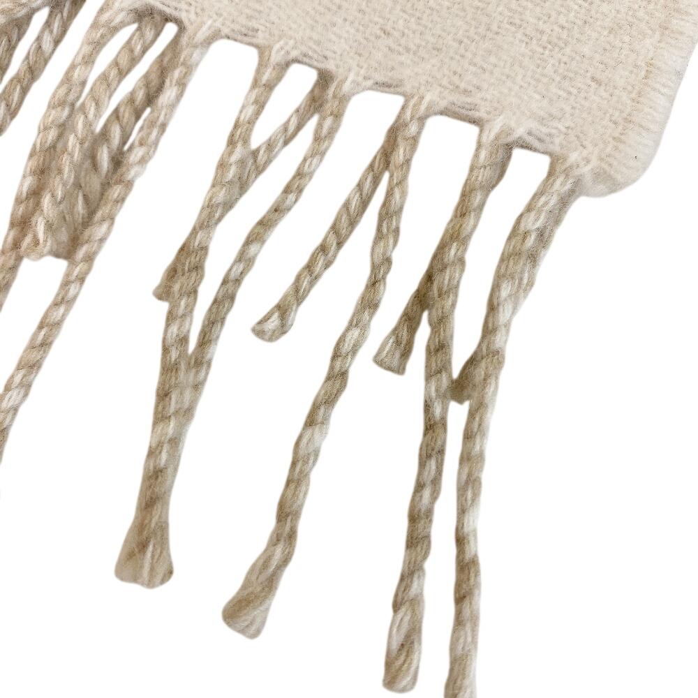 LOEWE anagram wool Scarf beige wool Used