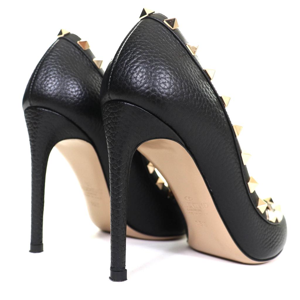 Valentino Garavani pumps Rockstud pointed toe leather black leather Women 35.5 Used