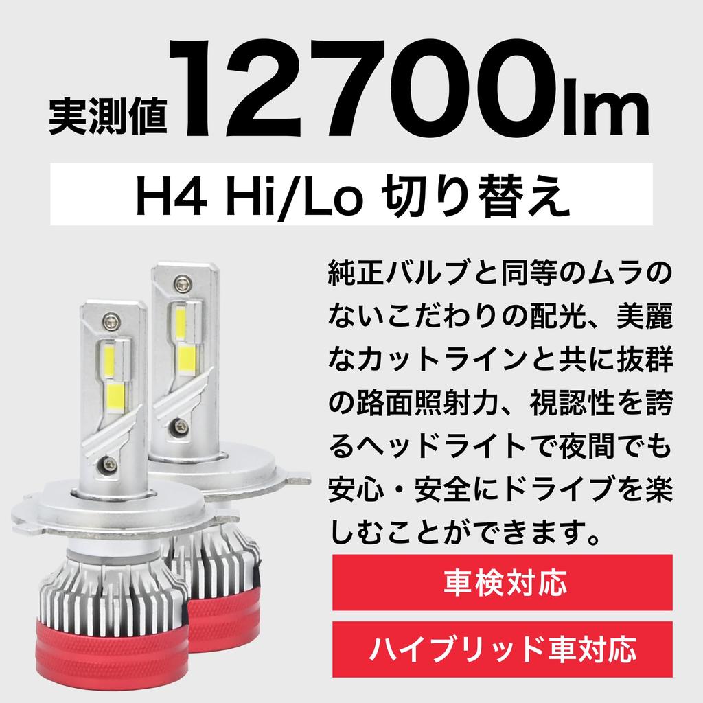 VELENO H4 LED Headlight, Explosive Light, Car Actual Measured Value, 7600 Lm, Hi Lo