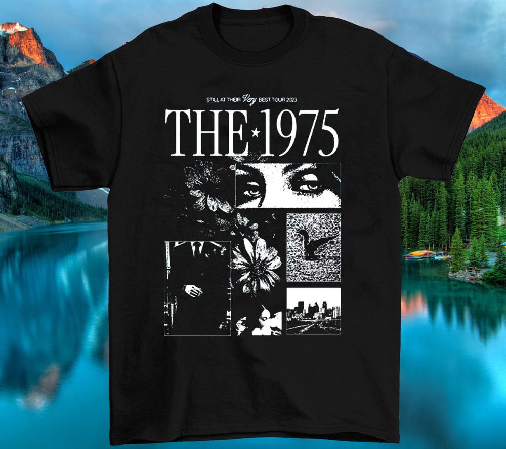 Музыкальный тур группы The 1975 Черная футболка из плотного хлопка Все размеры SE565 Унисекс L