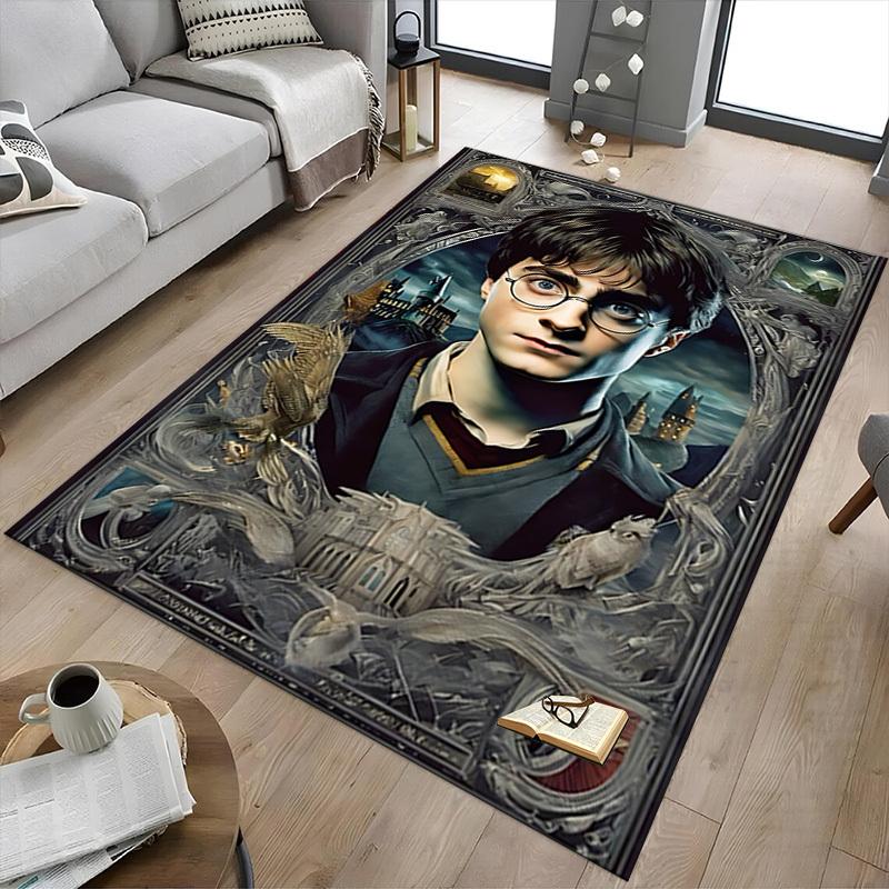 1pc Hogwarts School of Witchcraft and Wizardry Carpet, for Home & Office Decor, Desk Chair Carpet, Festive GiftL1462
