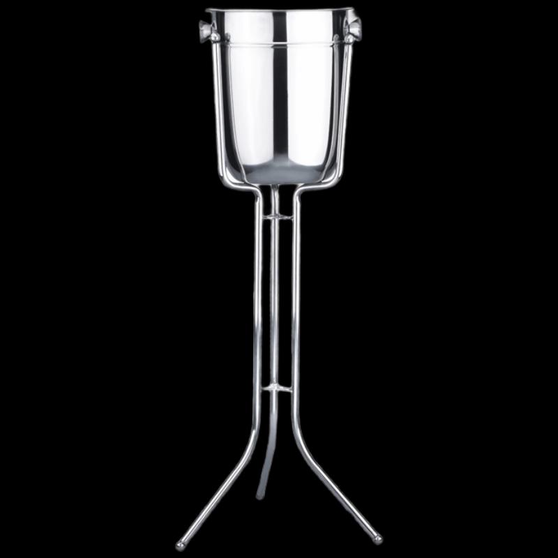 Набор: Ведерко для льда из нержавеющей стали со стойкой