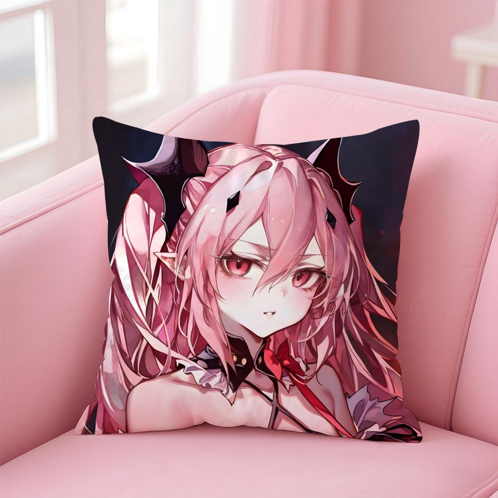 S-Seraph Of The Ends Cushion Cover Comfortable Reversible Pillow Cover Ideal For Car Sofa Bedroom & Beyond