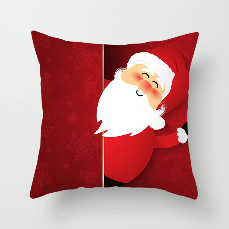 Cartoon Christmas Throw Polštář Set Santa Claus Sofa Gift Home Decor povlak na polštář Vánoční dárek povlak na polštář