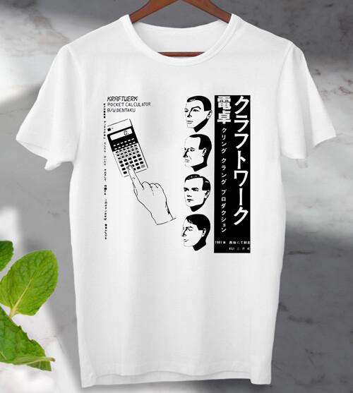 Kraftwerk Карманный калькулятор Японский Dentaku Футболка Мужская Женская Футболки Топ Топ Подарок Футболка Мужская Женская Футболки Топ S