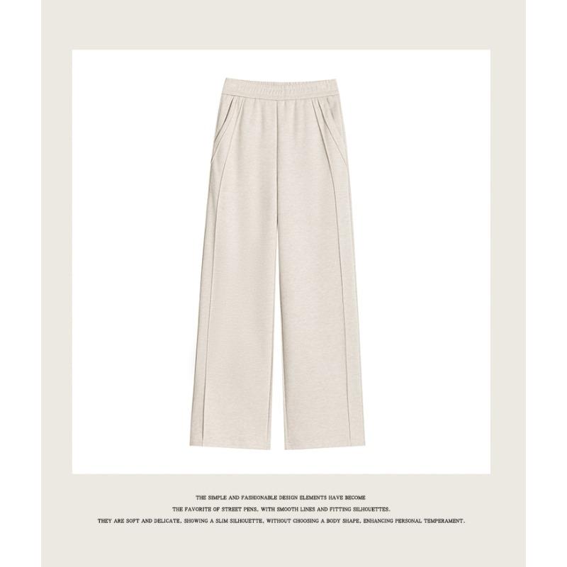 DIMANAF Autumn Winter Plus Size Women Pants Lady Long Pants Loose Casual Oversized Bottoms Thick Knitted