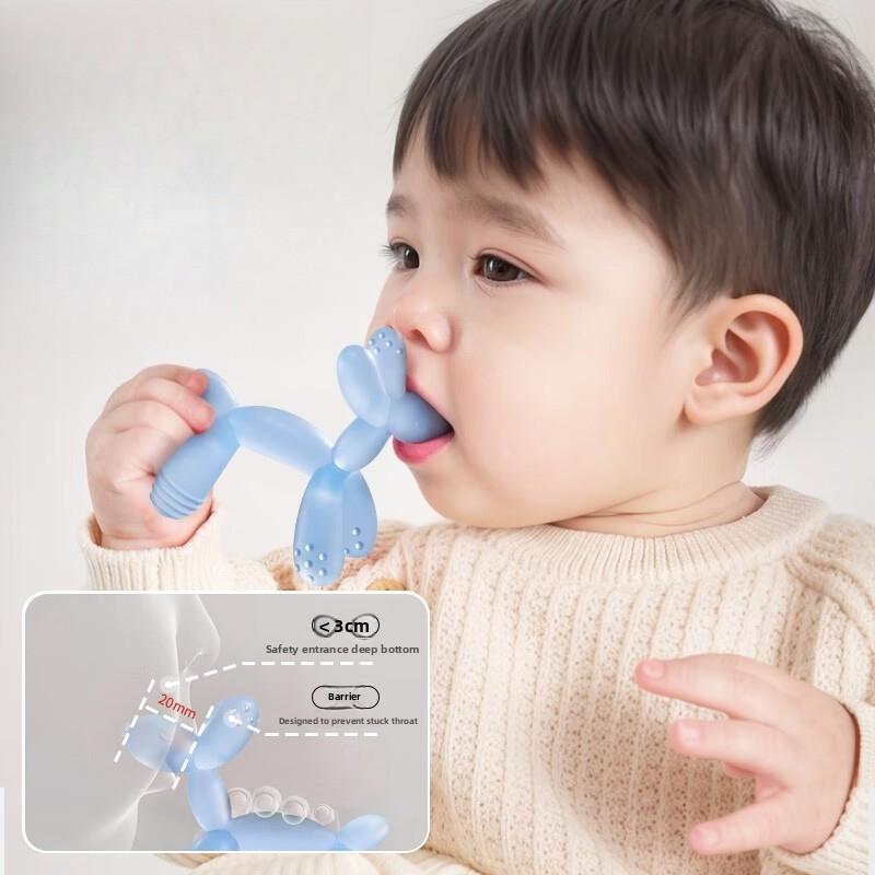 Non-Toxic Bpa Free Silicone Baby Teether Toy Anti-Eating Hand Molar Baby Accessorie Anti Drop Wrist Hand Teether Dental Care Gums