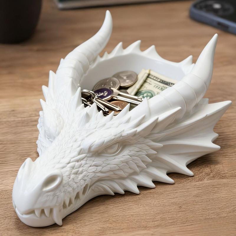 Dragon Head Storage Tray Gothic Jewelry Display Unique Storage Rack Fantasy Ornament for Bedroom Desk Home