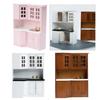 Realistic Miniature Kitchen Cabinet 1/12 Dollhouses Wood Furniture for Craft Model Project Decoration Room Scene Display