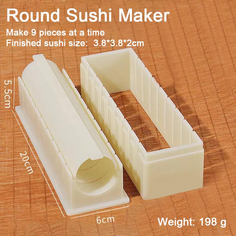Make Sushi Machine Cutter Sushi Maker Kimbap Sushi Rolls Mold Round Square Heart-shaped Onigiri Molds Rice Balls SSGJ006