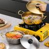 Stainless Steel Soup Pot Double Handle Milk Pot Hot Pot Korean Ramen Pot  Induction Cooker