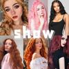 MERISIHAIR Black Red Orange Golden Color Long Water Wave Hairstyle Wig for Women Synthetic Hair High Temperature Fiber Average Size