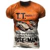 Men Vintage Motorcycle 3d Print Casual Short Sleeve Loose Oversized T-shirts for Men Sweatshirt Men's Top Clothing