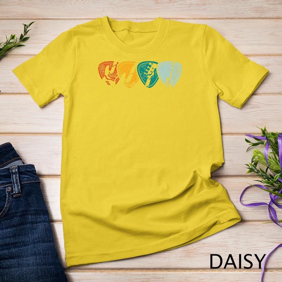 Bassist Musician Bass Player Guitar Pick Retro Bass Unisex T-shirt 4 4XL