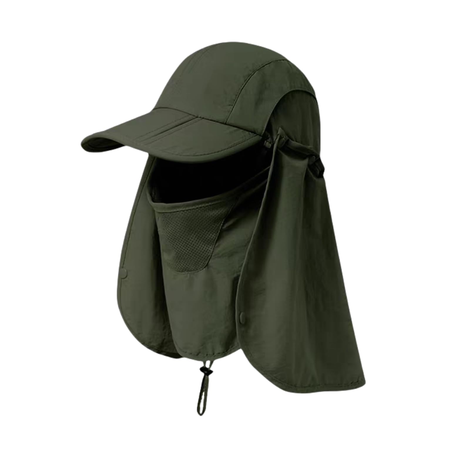 

UV Protection UV Pollen with Detachable Neck Guard and Face for Sunscreen Unisex Number [Palumbine] Men s 360-Degree Cap, 3-Way Design, & Protection,