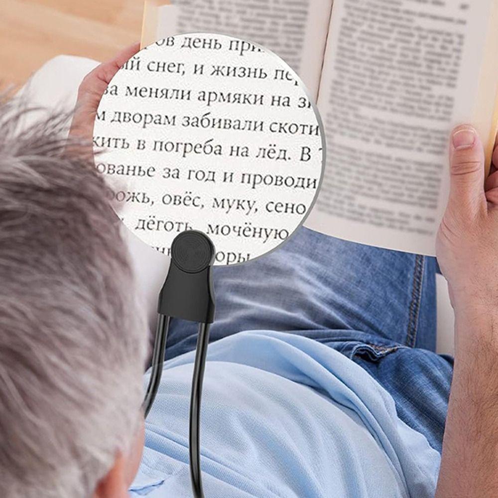 Portable 5X Magnifying Glass 13cm Sewing Accessories Hands Free Magnifying Glass HD Optical Glass Lenses Embroidery Magnifier