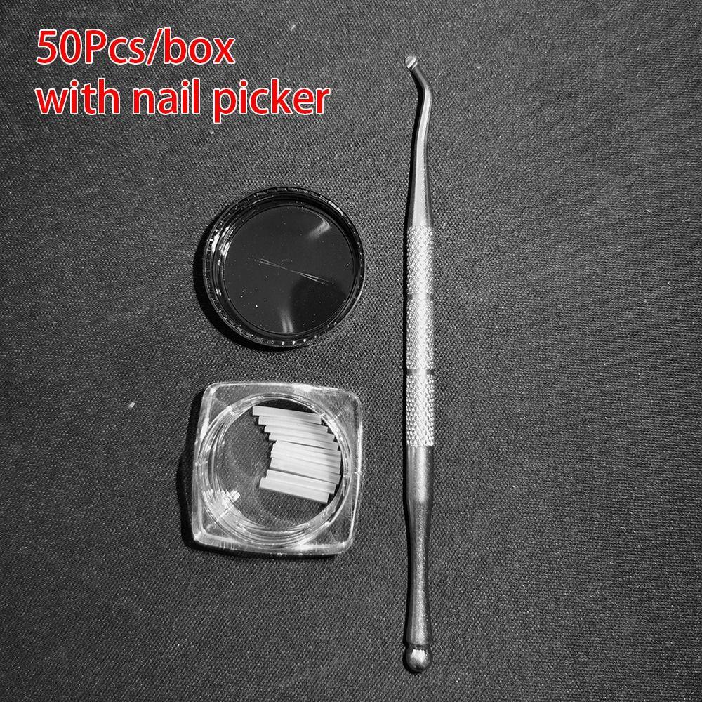 50 Stück/Box Füllpolster eingewachsener Zehennagel Korrekturwerkzeug Begradigungsclip