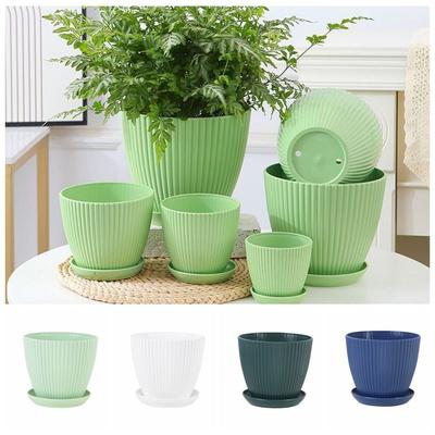Mit Tablett Blumentopf Harz Pflanzenbehälter Langlebige Vase Gartenarbeit