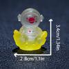 Cartoon Luminous Astronaut Ornament Mini Glow Animal Ornaments Micro Garden Landscape Diy Car Ornaments Decorations Toys