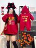 New Year Parent-Child Red Sweatshirt: Stylish Autumn/Winter Fashion for Mother-Daughter & Mother-Son
