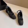 Soft leather version~ super fire versatile round head ballet shoes women's 2025 autumn and winter new straps casual Mary Jane single shoes