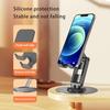 360°Rotating Phone Holder for Desk, Portable & Foldable Cell Phone Stand for Office & Home, Angle & Height Adjustable Tablet Stand for All
