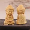 5Pcs Buddhist Wooden Decoration Desktop Decor Lightweight Portable Home Ornaments Wood Craft Buddha Art