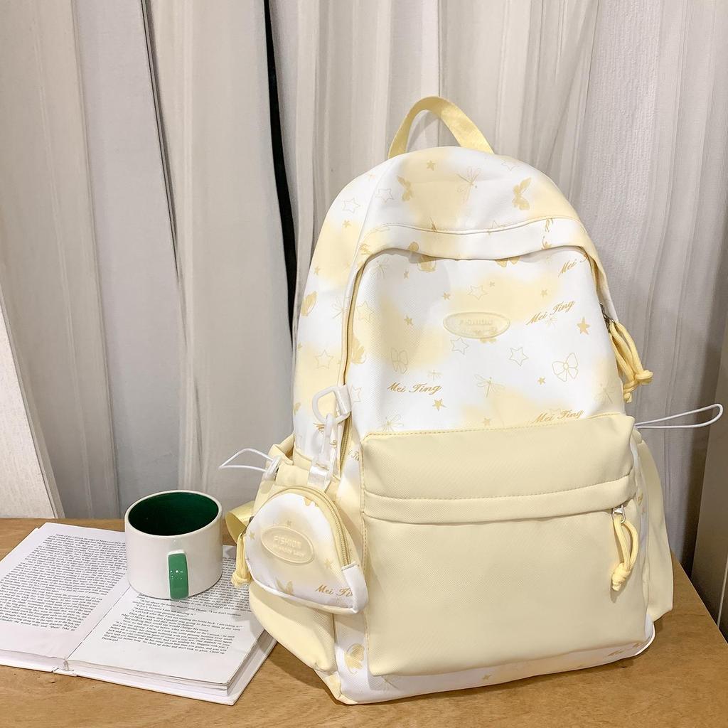2025 Bow Print Large Capacity Backpack for Primary School Girls