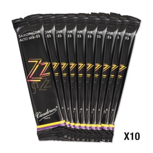 Vandoren ZZ Alto Saxophone Reeds, Hardness 4 (10 Reeds)