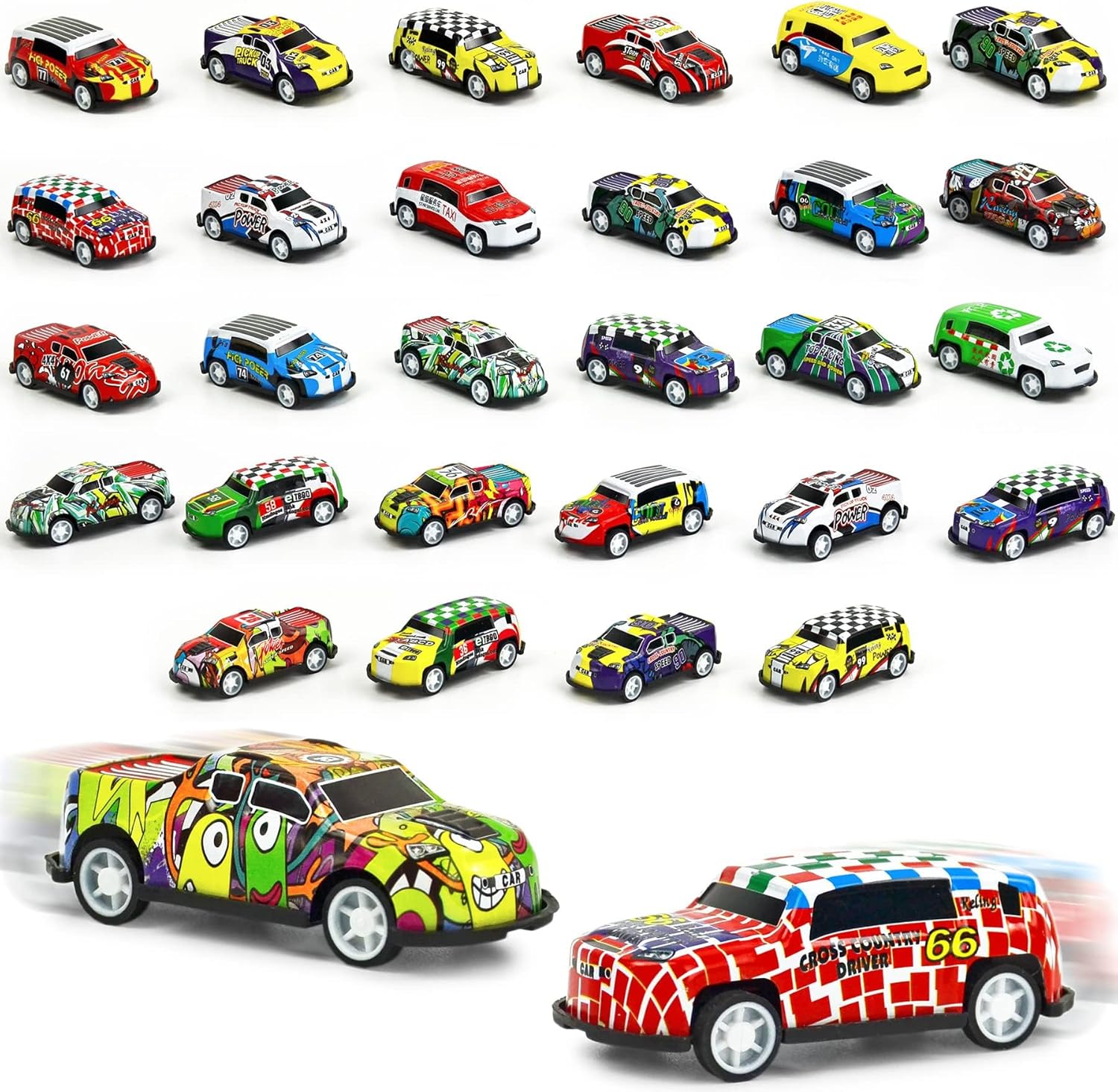

30 Mini Toys Car for Kids, Pull Back Cars Toys for Boys, Girls, Toddlers, Kids Party Favors,Teacher Reward Prizes,Birthday Gifts