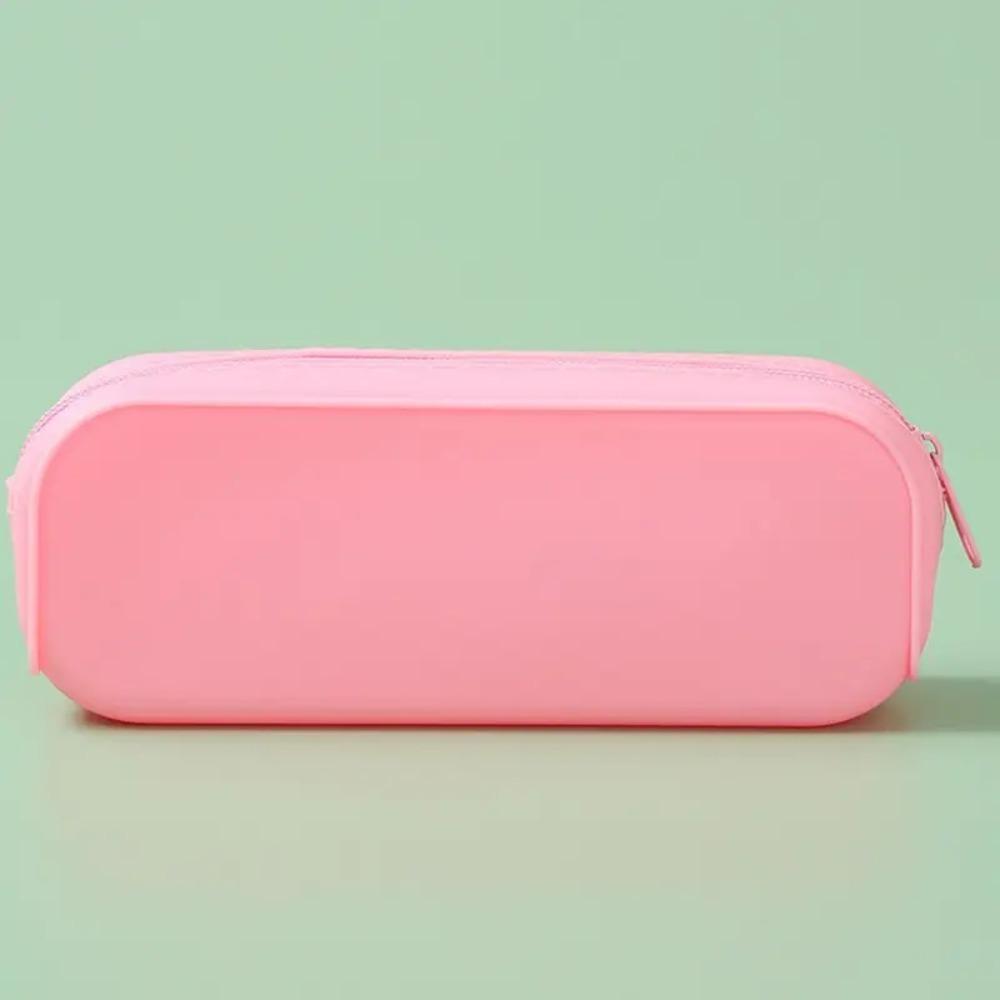 Waterproof Silicone Pencil Case Large Capacity Stationery Storage Pouch Stationery Bag  Student