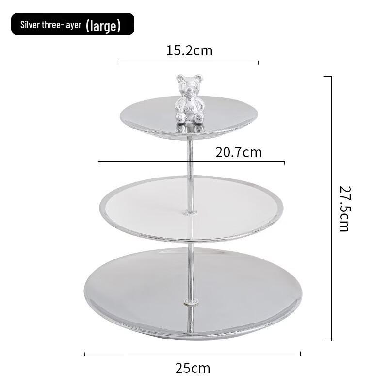 

Three-Tier Ceramic Fruit Platter Stand