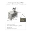 Folding Mountain Cubic Wood Stove: Outdoor Camping & Tent Heating, Water Boiling, Roasting, Fire Pit
