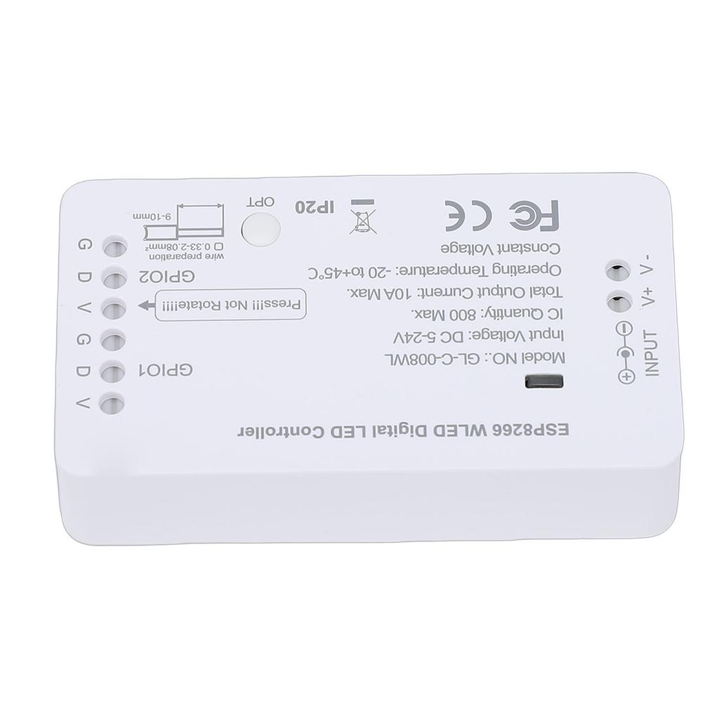 LED Strip Controller Over 100 Dynamic Lighting Effect WiFi APP Control Music Sync LED Controller with Mic