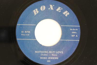 7inch Record BOBO JENKINS - Nothing But Love / Tell Me Who 202 BOXER 2018 UK Blues Used