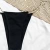 Sexy Ladies Solid Color Chain Thong Cotton Low Waist Temptation Underwear New Trend Metal Underwear