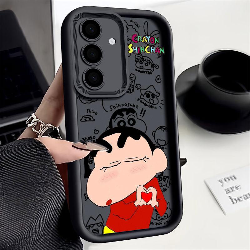 Janpan Anime C-Crayons-Shins-chans S25Ultra Phone Case For Samsung Galaxy S25 S24 S23 Ultra 5G S22 S20 Plus S21 FE S24FE Cover