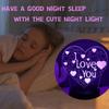Heart 3D Acrylic Kids Bedside Table Lamp LED I Love You 7 Colors Touch Night Light Girlfriend Valentine's Day Birthday Gift